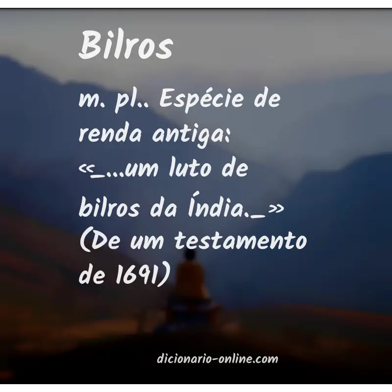 Significado de bilros