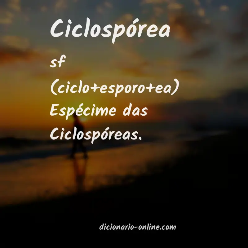 Significado de ciclospórea