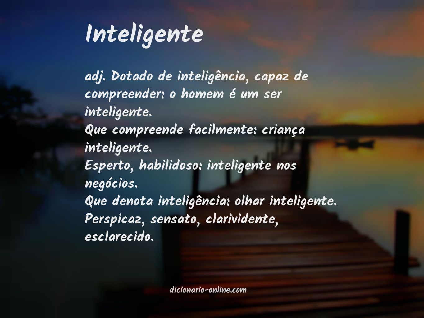 Significado de inteligente