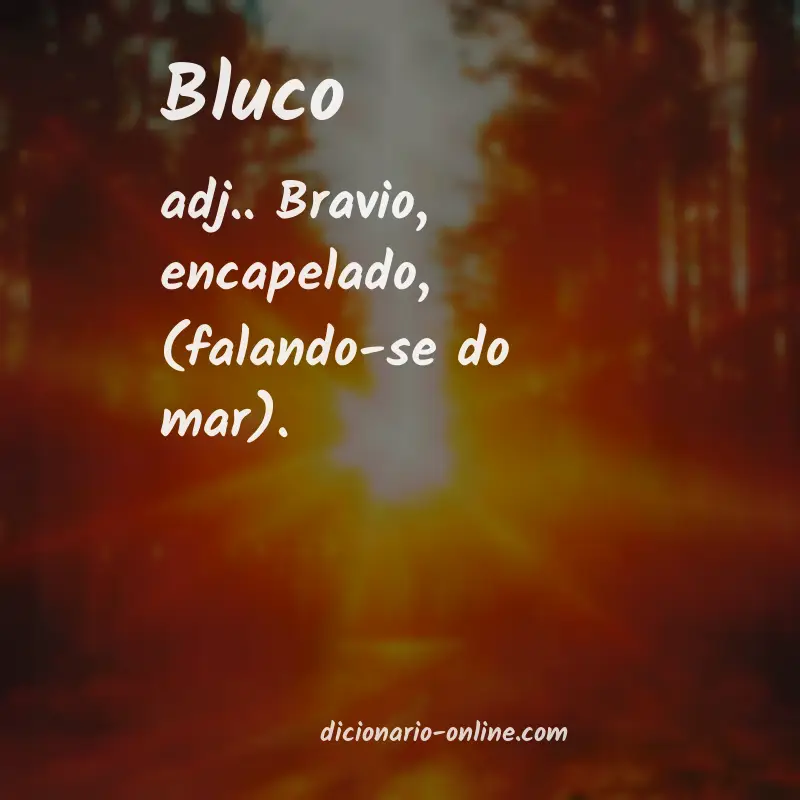 Significado de bluco