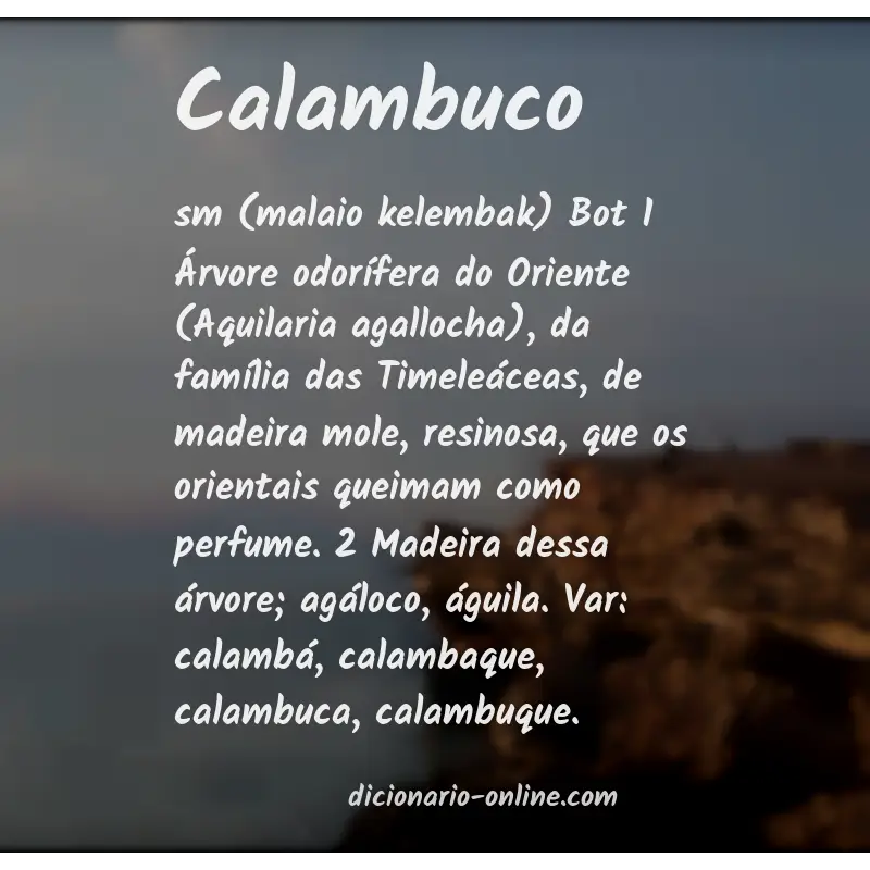 Significado de calambuco
