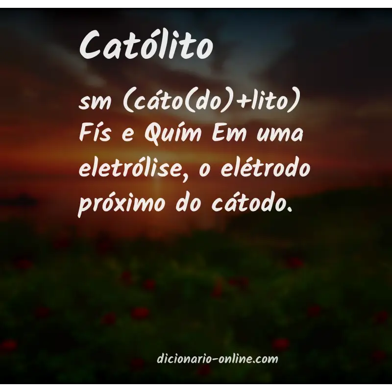 Significado de católito