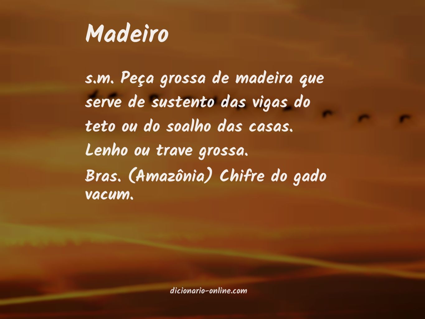 Significado de madeiro
