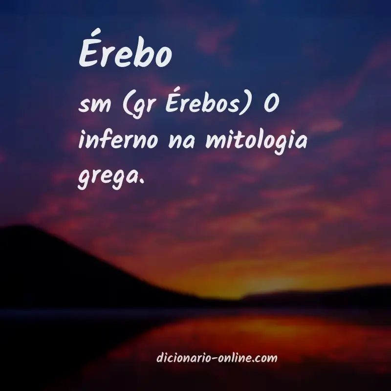 Significado de érebo