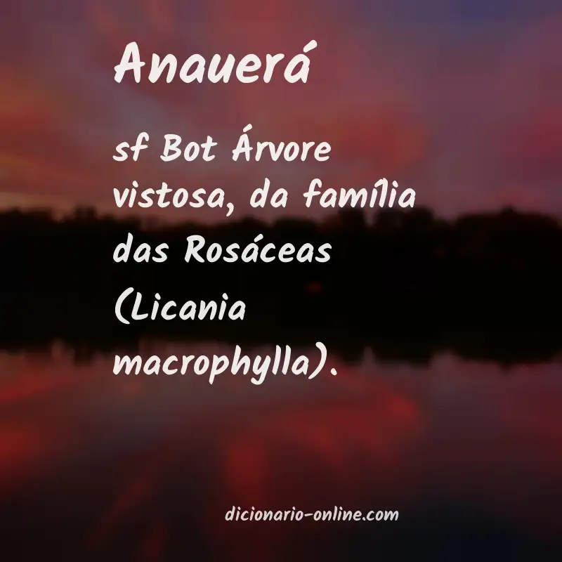 Significado de anauerá