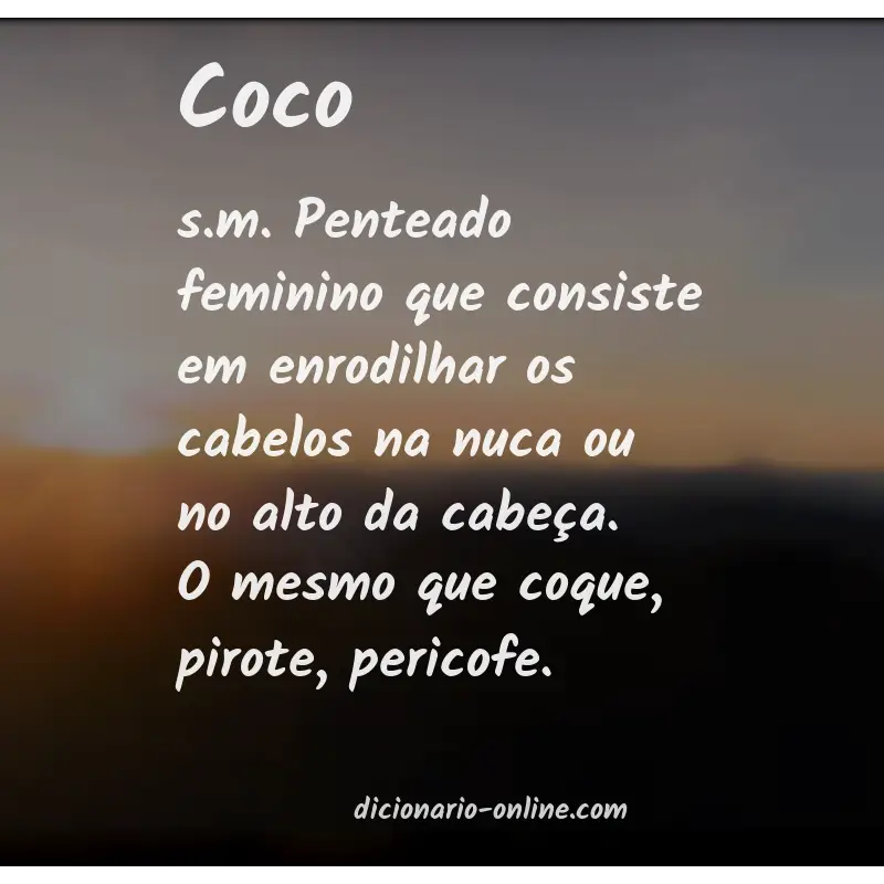 Significado de coco