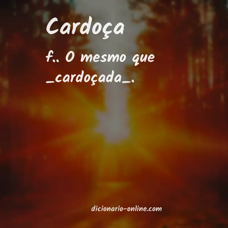 Significado de cardoça