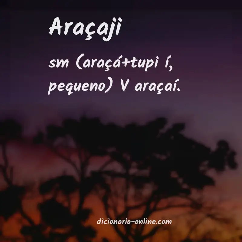 Significado de araçaji