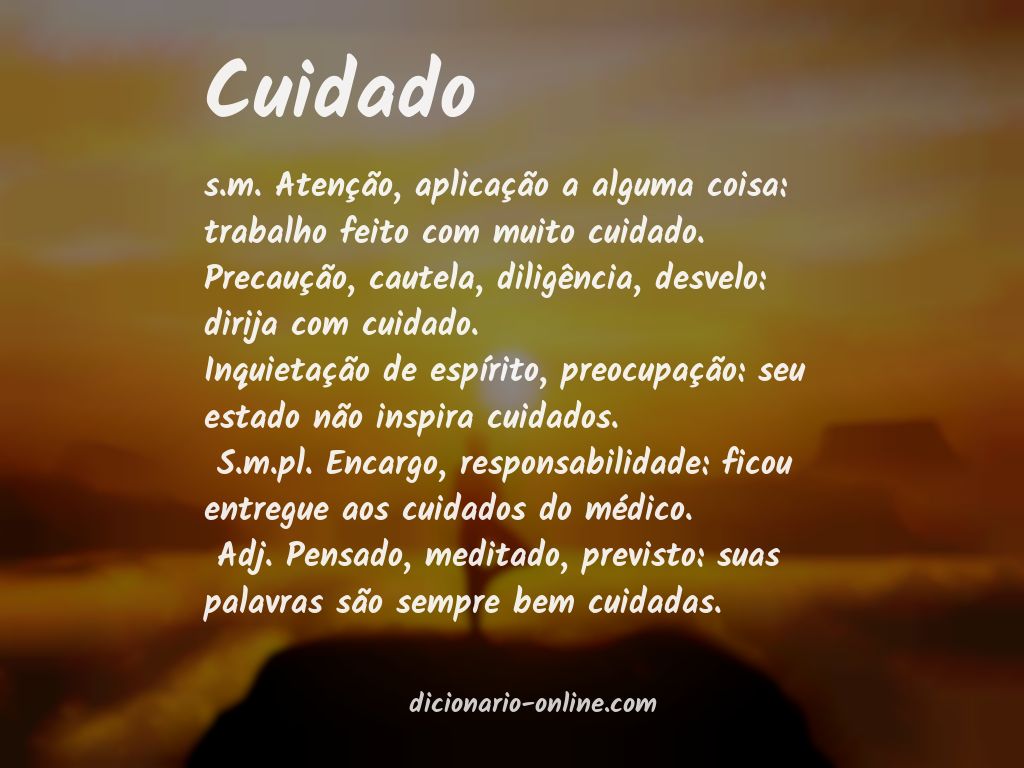 Significado de cuidado