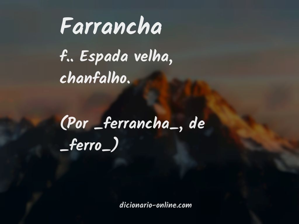 Significado de farrancha