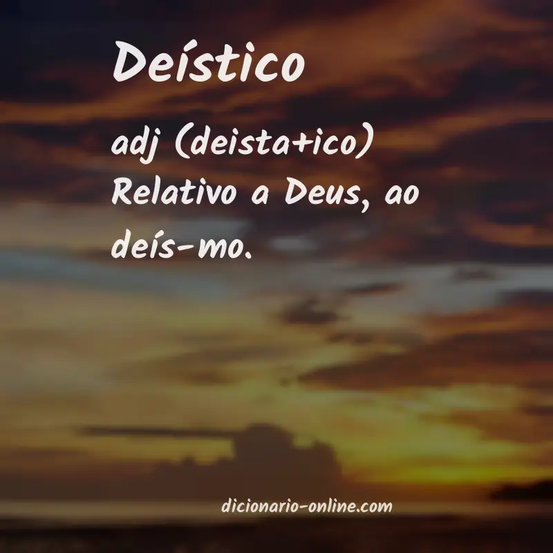 Significado de deístico