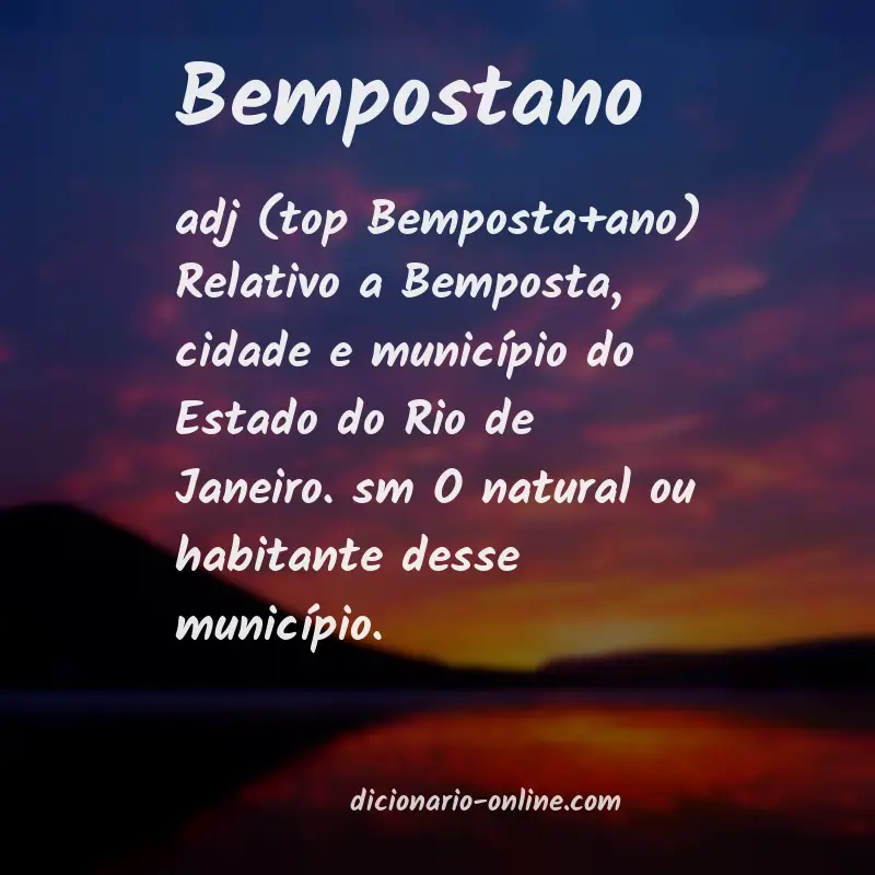 Significado de bempostano