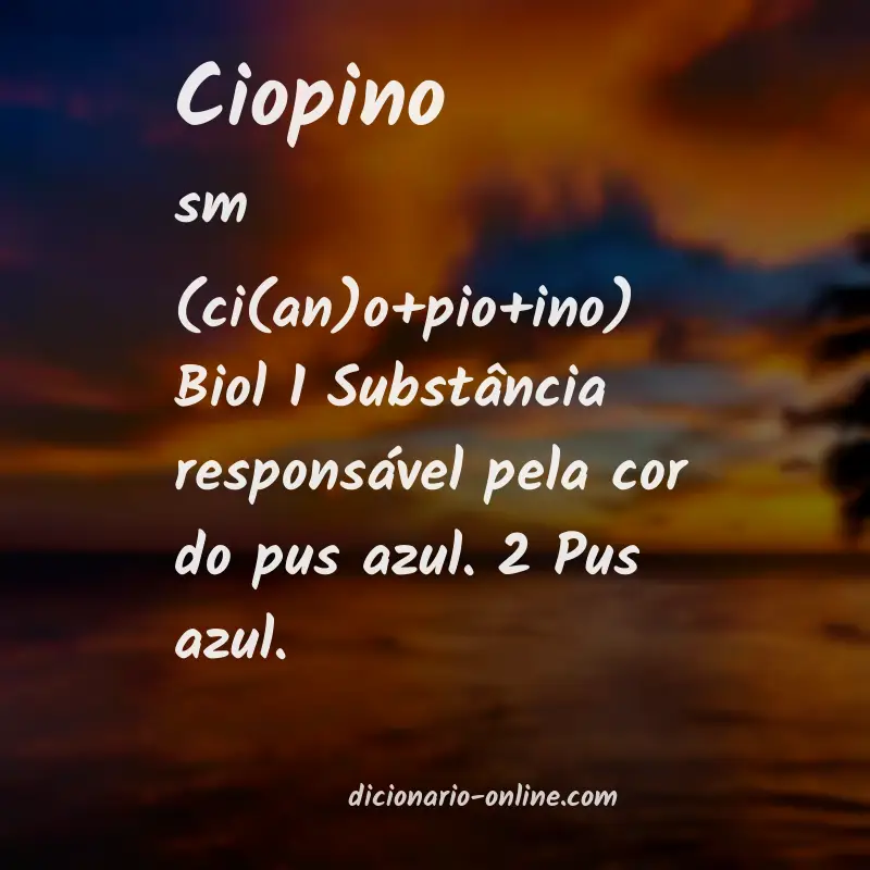 Significado de ciopino
