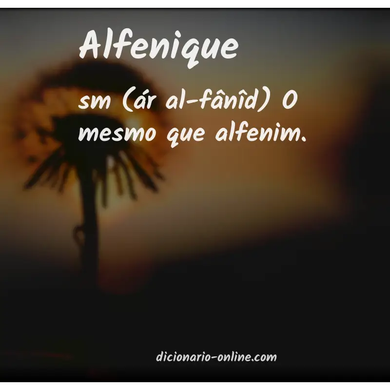 Significado de alfenique