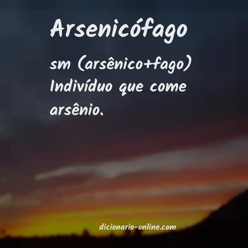 Significado de arsenicófago