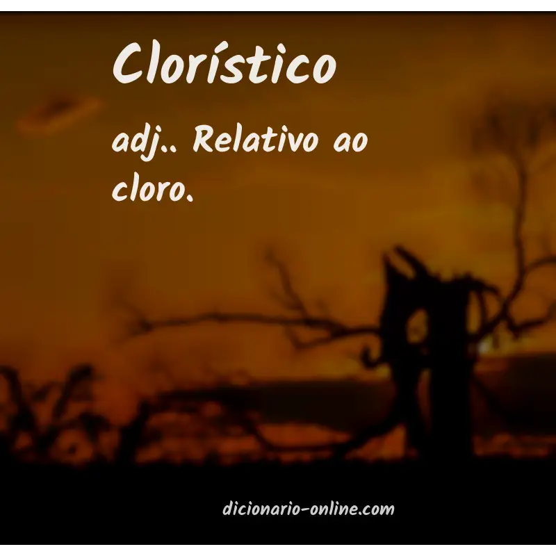 Significado de clorístico