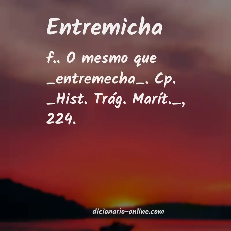 Significado de entremicha