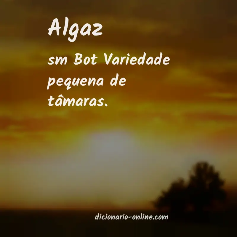 Significado de algaz