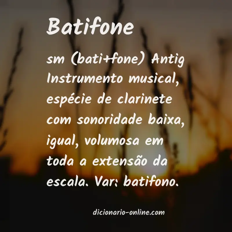 Significado de batifone