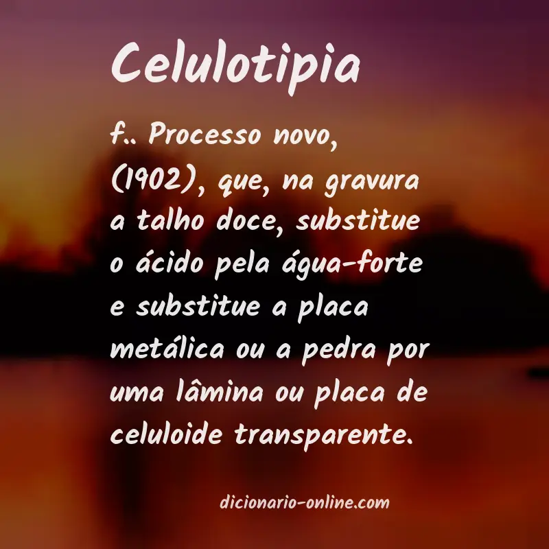 Significado de celulotipia