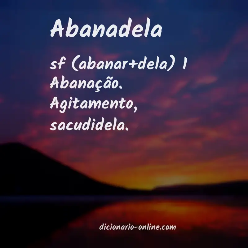 Significado de abanadela