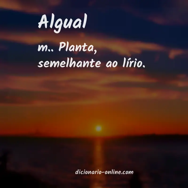 Significado de algual