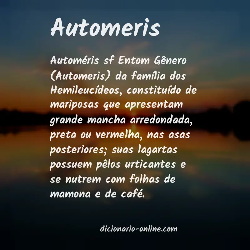 Significado de automeris