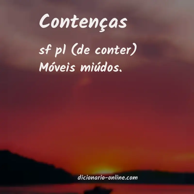 Significado de contenças