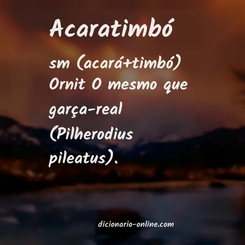 Significado de acaratimbó