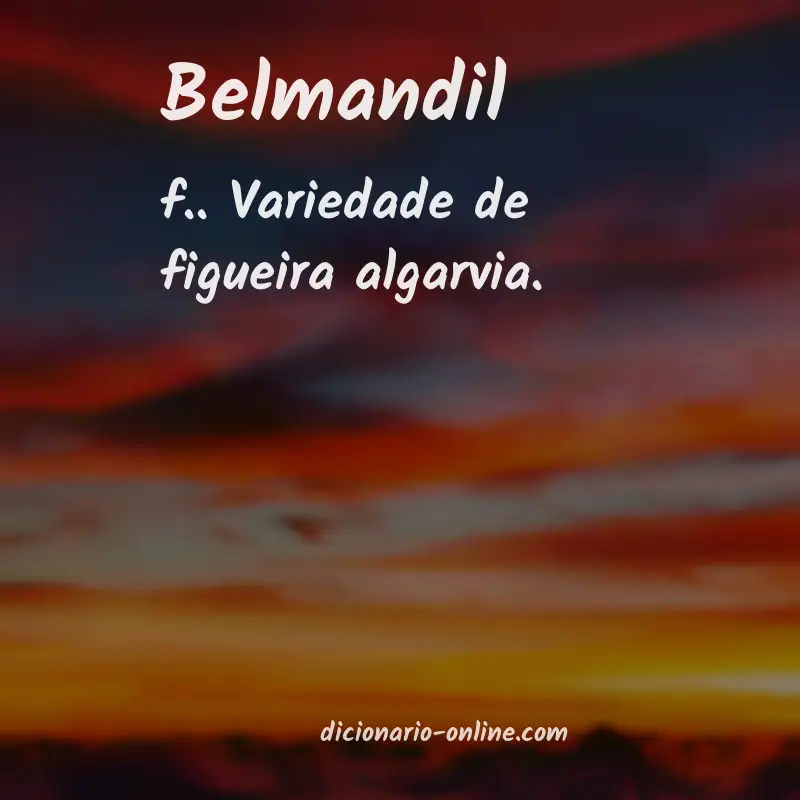 Significado de belmandil