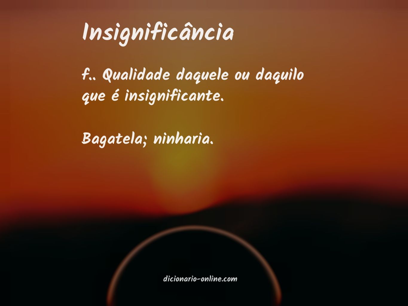 Significado de insignificância
