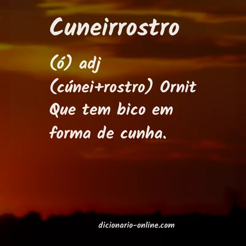 Significado de cuneirrostro