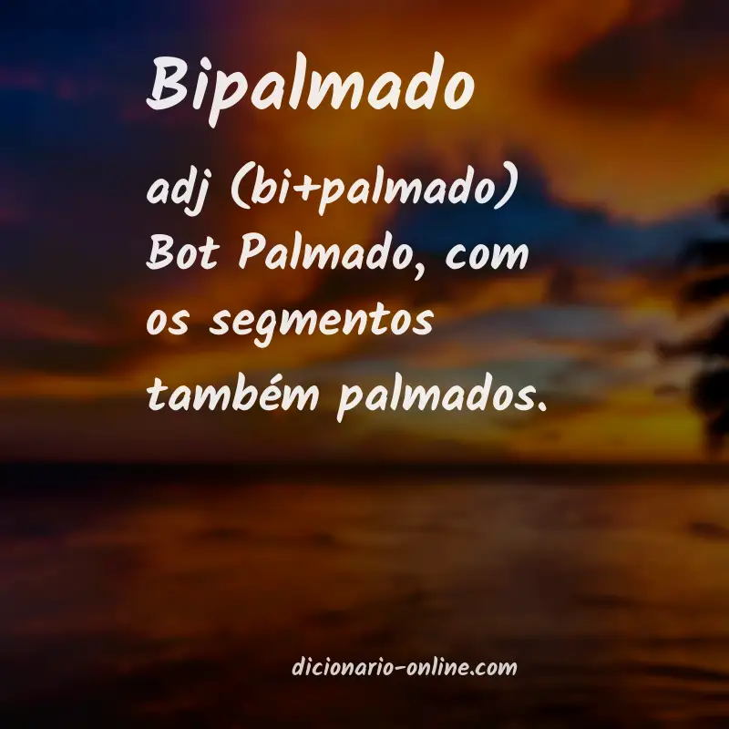 Significado de bipalmado
