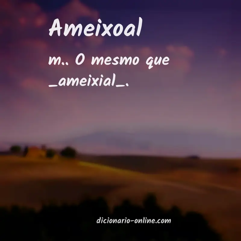 Significado de ameixoal
