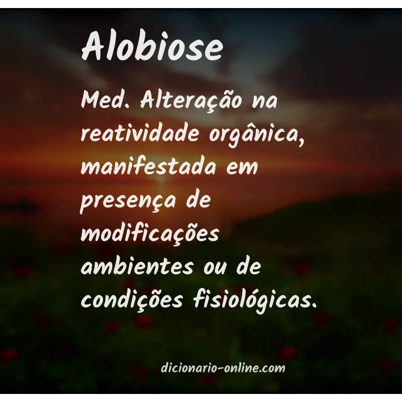 Significado de alobiose