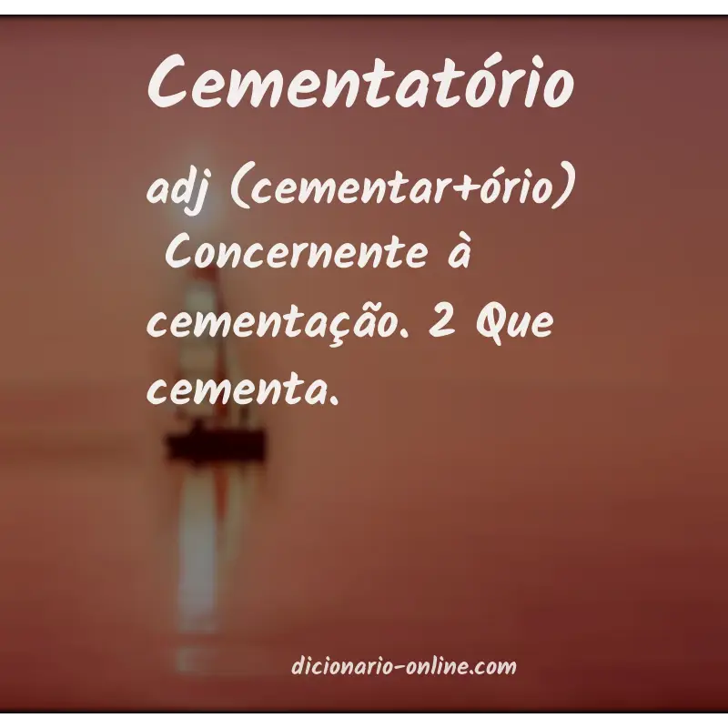 Significado de cementatório