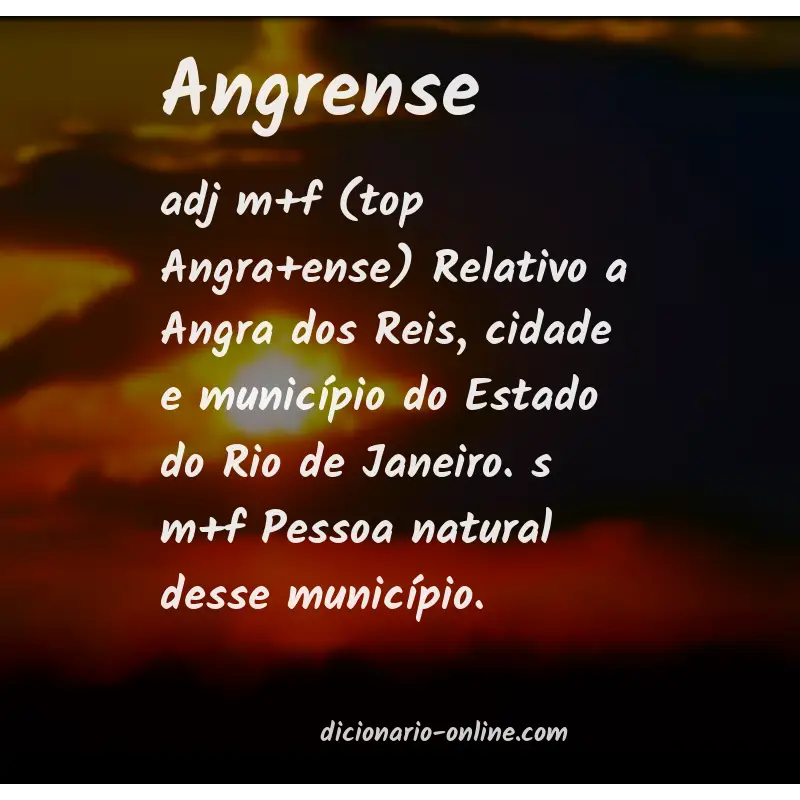 Significado de angrense