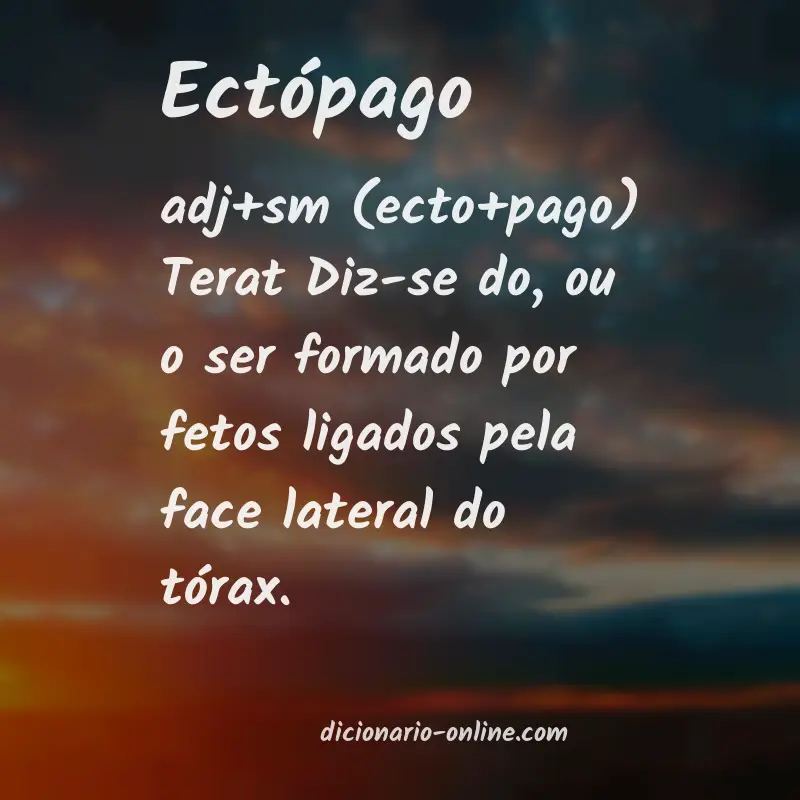 Significado de ectópago