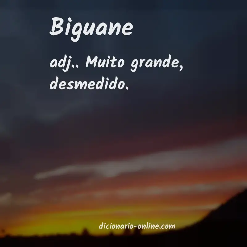 Significado de biguane