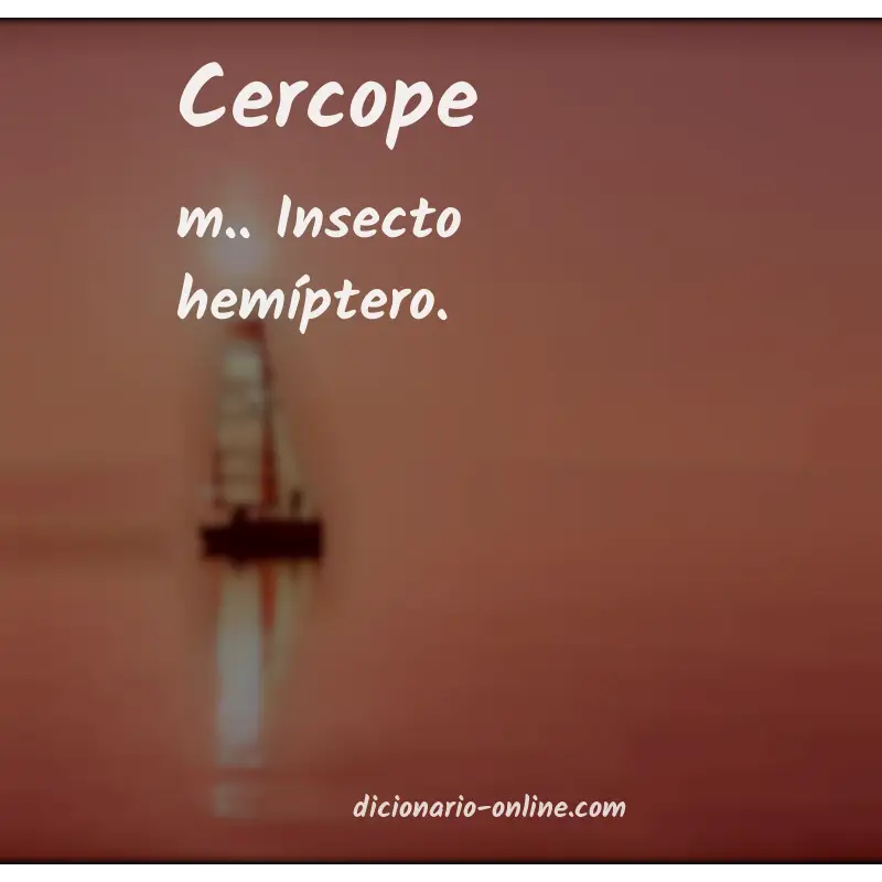 Significado de cercope