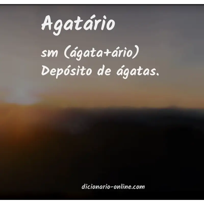 Significado de agatário