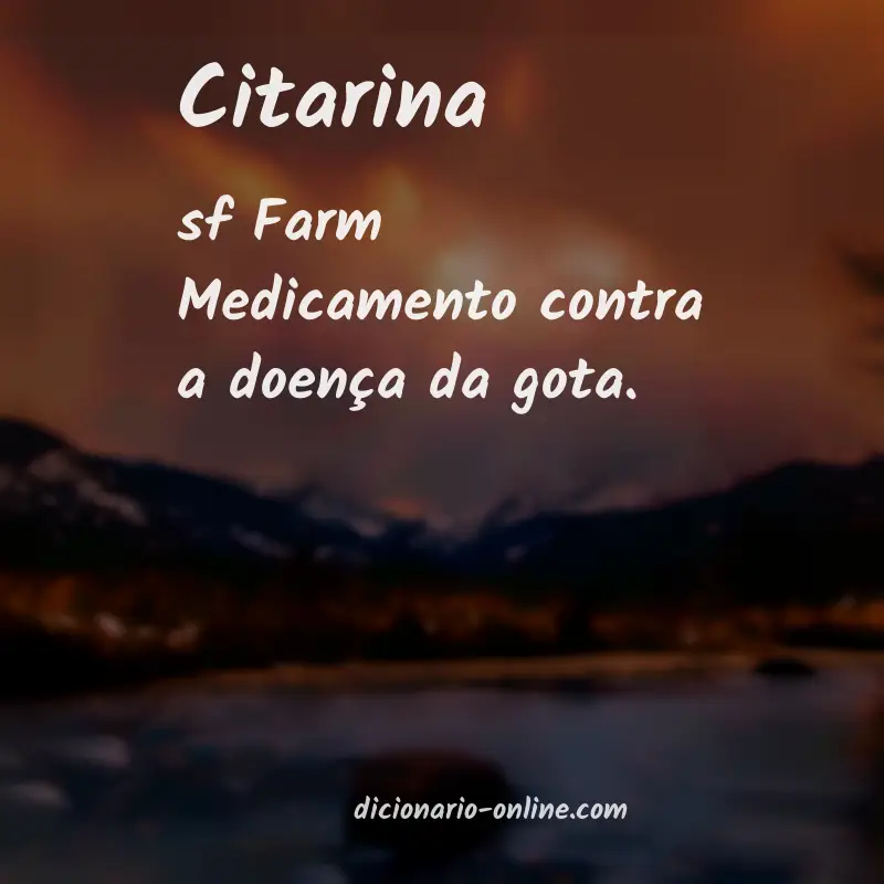 Significado de citarina