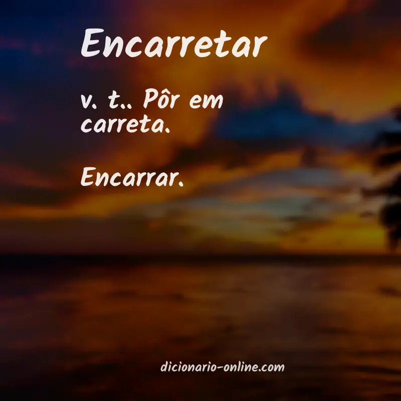 Significado de encarretar