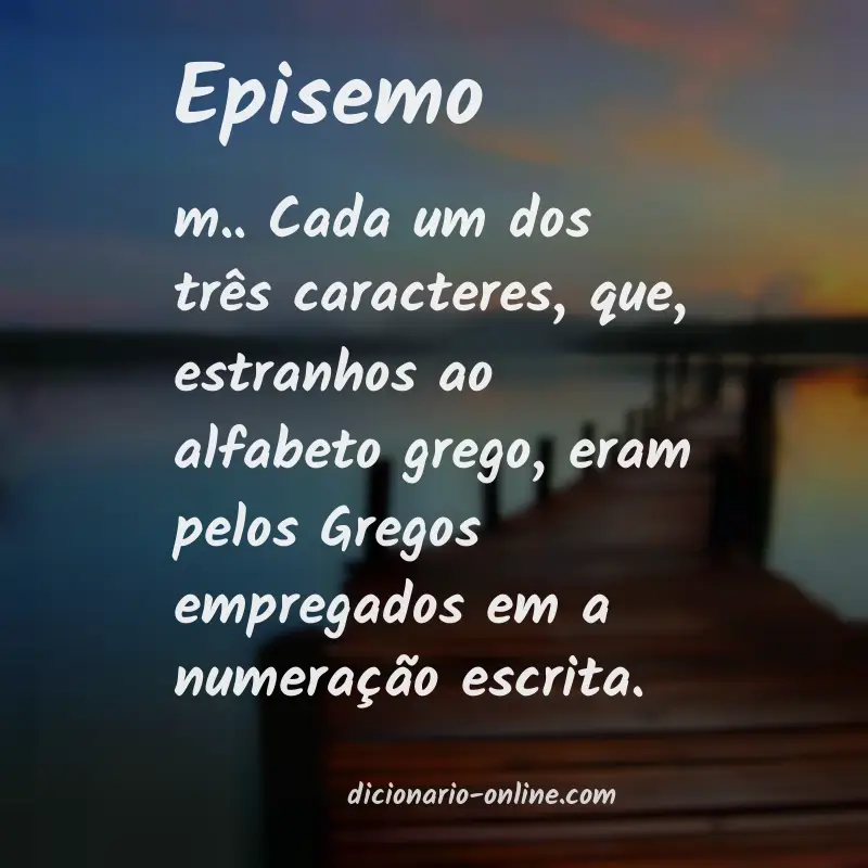 Significado de episemo