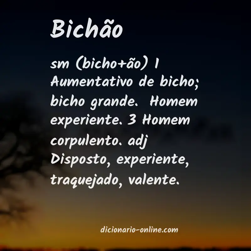 Significado de bichão