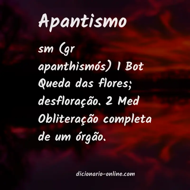 Significado de apantismo