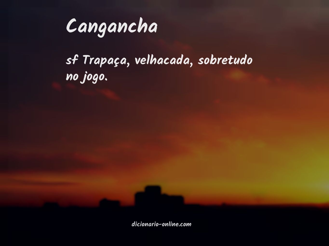Significado de cangancha