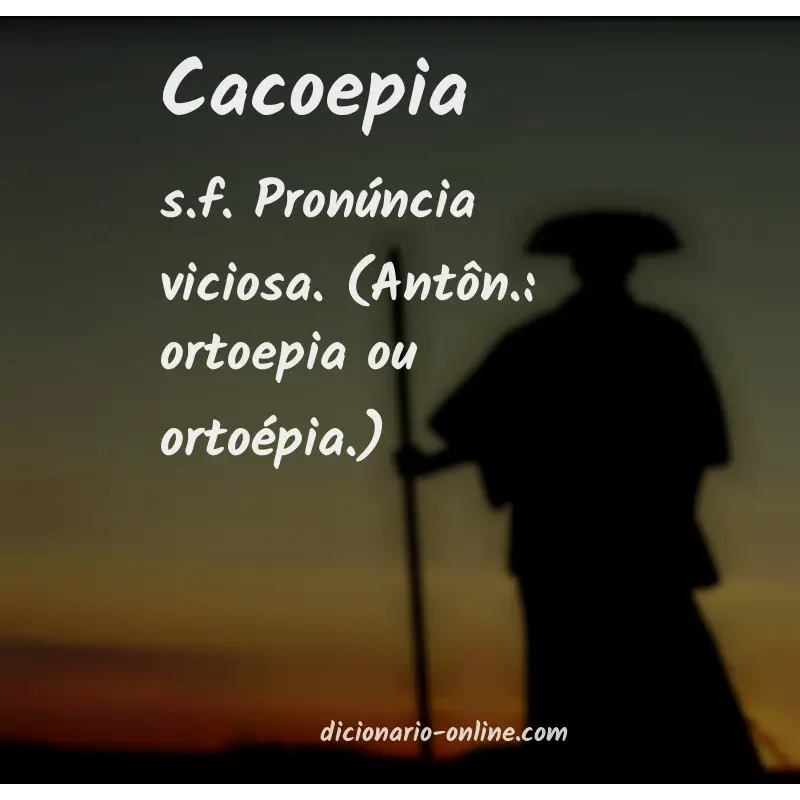 Significado de cacoepia