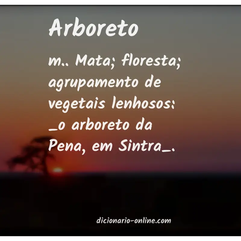 Significado de arboreto
