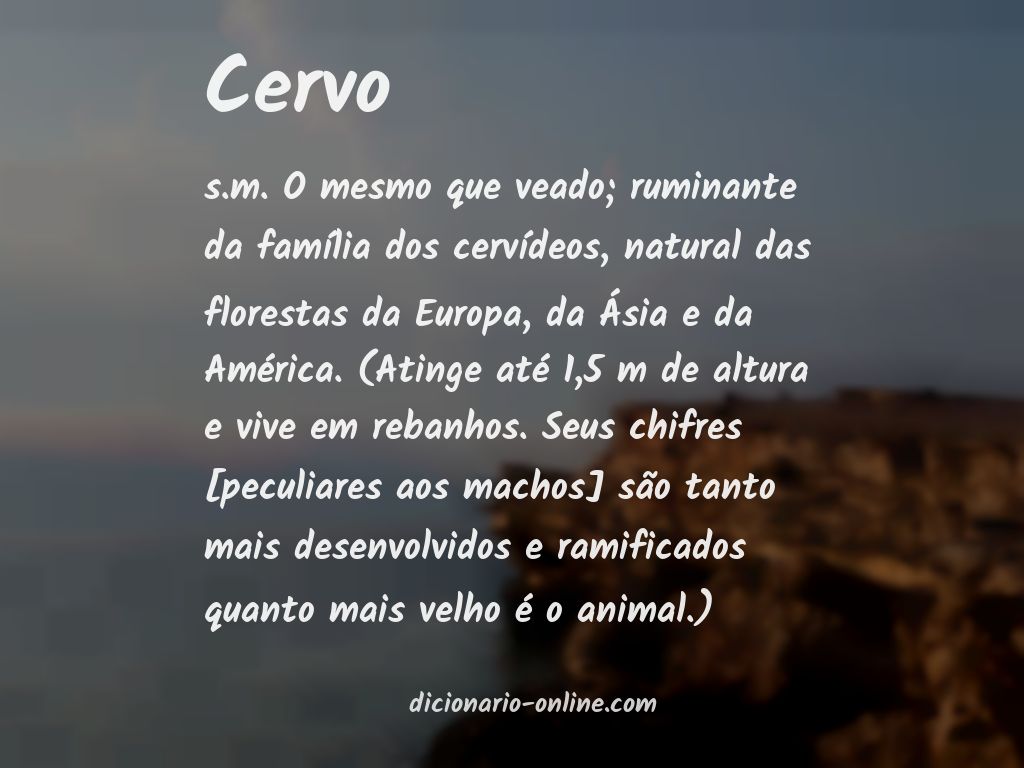 Significado de cervo